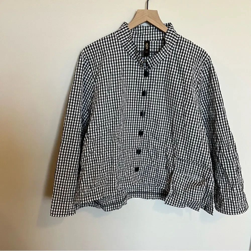 ELA USA Checkered Blouse 0X Gingham